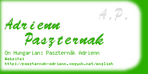 adrienn paszternak business card